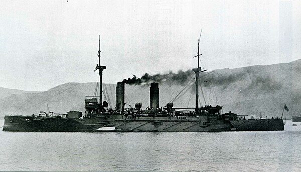 Tokiwa anchored in 1904