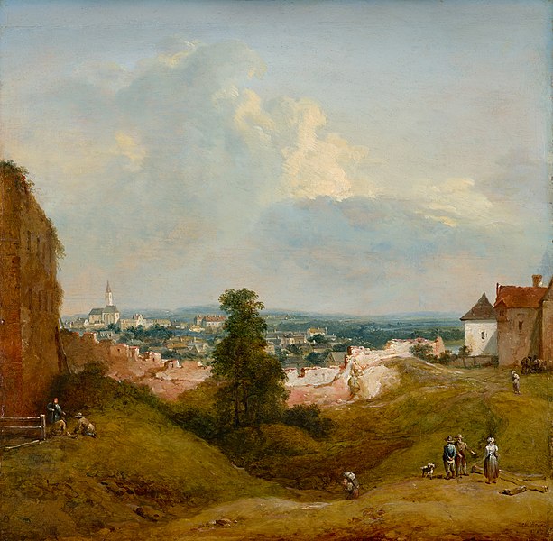 File:Johann Christian Brand - Aussicht von der Albrechtsburg in Klosterneuburg - 4124 - Kunsthistorisches Museum.jpg
