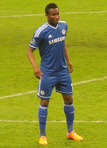 Mikel John Obi won two Premier League titles for Chelsea John Obi Mikel'14.JPG