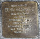 Stumbling block for Erna Eschwege