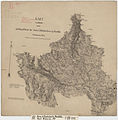 Kart i 1-100000 over nedslagsfeltene for Aura; Lilledalselven og Mardöla, Høyfjellkommisjonen, 1919.jpg