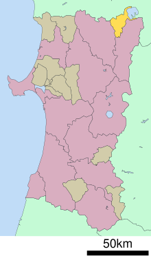 Kazuno District i Akita Prefecture.svg