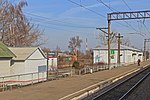 Järnvägsstationen i Korablino, en del av den transsibiriska järnvägen
