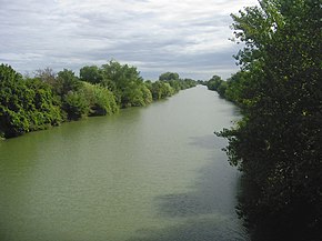 Unterlauf der Aude zwischen Narbonne und Béziers