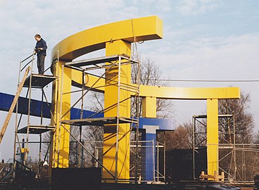 Stahlobjekt Lütkenbecker Angel 1996, Münster /Westf.