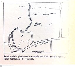 Antiica mappa di Lanzago da La Vita del Popolo del 2 e 16 aprile1967