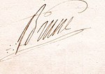 Signature de Guillaume Marie-Anne Brune