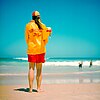 A lifeguard at Bondi Beach in Sydney