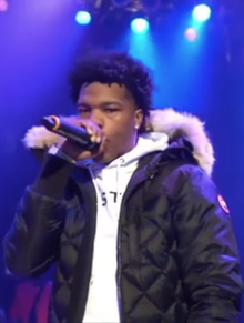 Lil Baby performing in 2018