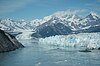 Aerial photograph of the front of Hubbard Glacier in Yakutat Bay, November 2010