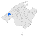 Ubicación del municipio de Esporles