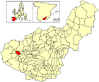 Расположение муниципалитета Мораледа-де-Сафайона на карте провинции
