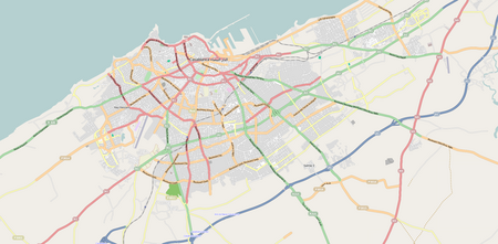 مقاطعة أنفا على خريطة Greater Casablanca