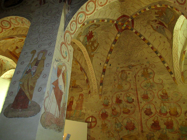 Murals from the 16th century at the St. Lawrence Church of Lohja