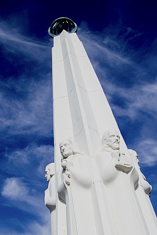 <i>Astronomers Monument</i> 1934 public artwork in Los Angeles