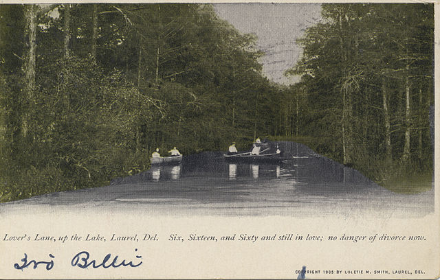 1907 postcard showing Laurel in the Miami University Bowden Postcard Collection