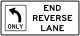 End reverse lane