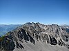 The Nordkette mountain with ''Seegrubenspitze'' (2350 m) and ''Hafelekarspitze'' (2334 m).