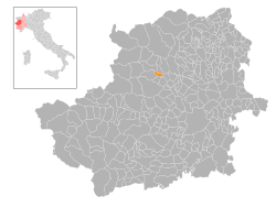 Locatie van Pessinetto in Turijn (TO)