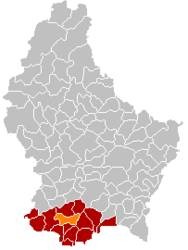 Mondercange - Carte