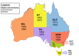 <span class="mw-page-title-main">Capital punishment in Australia</span> History of the death penalty in Australia