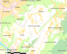 Brié-et-Angonnes - Localizazion