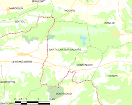 Saint-Clair-sur-Galaure - Localizazion