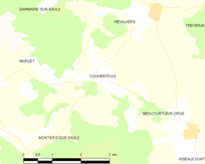 Poziția localității Couvertpuis