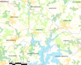 Mapa obce Nostang