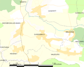 Poziția localității Durrenbach