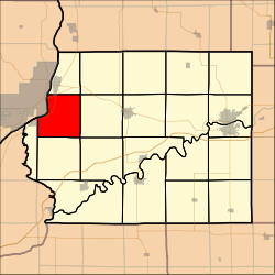 Location in Whiteside County