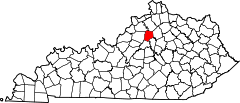 Map of Kentucky highlighting Franklin County.svg