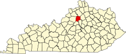 Map of Kentucky highlighting Franklin County.svg