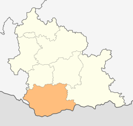 Kirkovo municipality within Kardzhali Province Map of Kirkovo municipality (Kardzhali Province).png