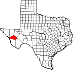 Map of Texas highlighting Jeff Davis County.svg