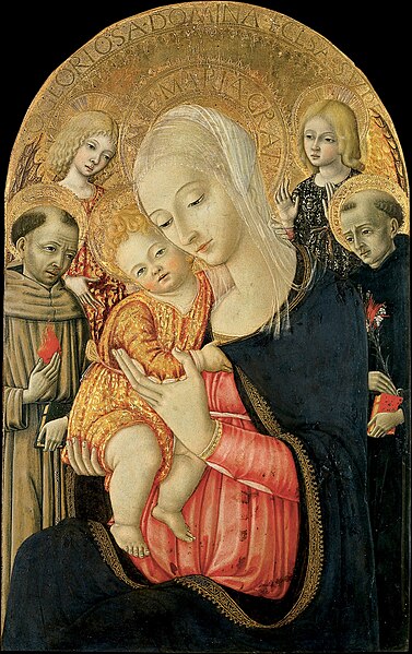 File:Matteo de Giovanni - Madonna and Child with Angels and Saints - Google Art Project.jpg