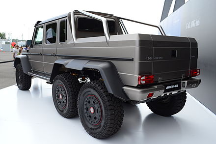 Mercedes-Benz G63 AMG 6x6 with twin rear axles