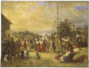 Midsummer Dance at Rättvik 1852