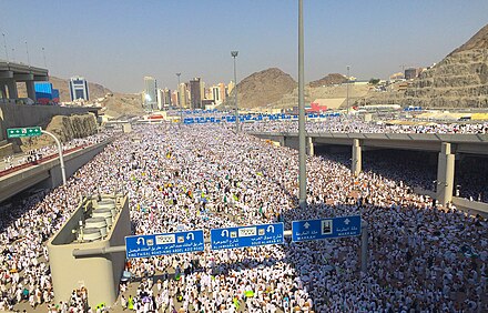 Expect things to get this crowded during the Hajj.