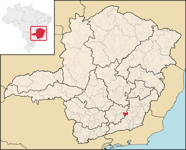 Location of Alto Rio Doce within Minas Gerais MinasGerais Municip AltoRioDoce.svg