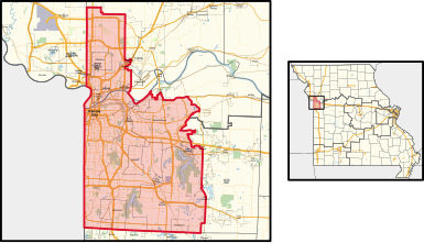 Missouri's 5th congressional district in Kansas City (since 2023).svg