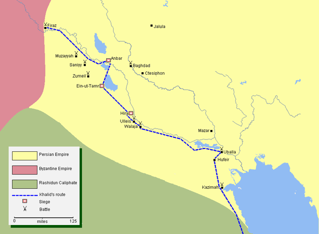 Description de l'image Mohammad adil rais-Khalid's conquest of Iraq.png.