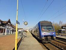 Photographie montrant la gare SNCF