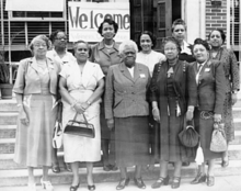 Officers of the National Council of Negro Women. Founder Mary McLeod Bethune is at center. National Council of Negro Women.png