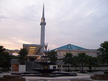 The National Mosque of Malaysia in Kuala Lumpur, built to celebrate independence.