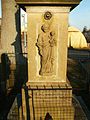 Nedaříž - reliéf sv. Josefa na soklu sochy P. Marie