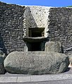 Spiralen op een steen bij Newgrange, Ierland