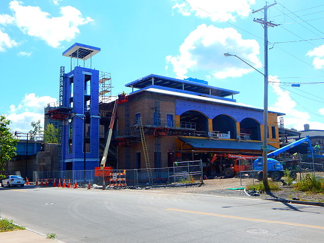Station under construction in 2015