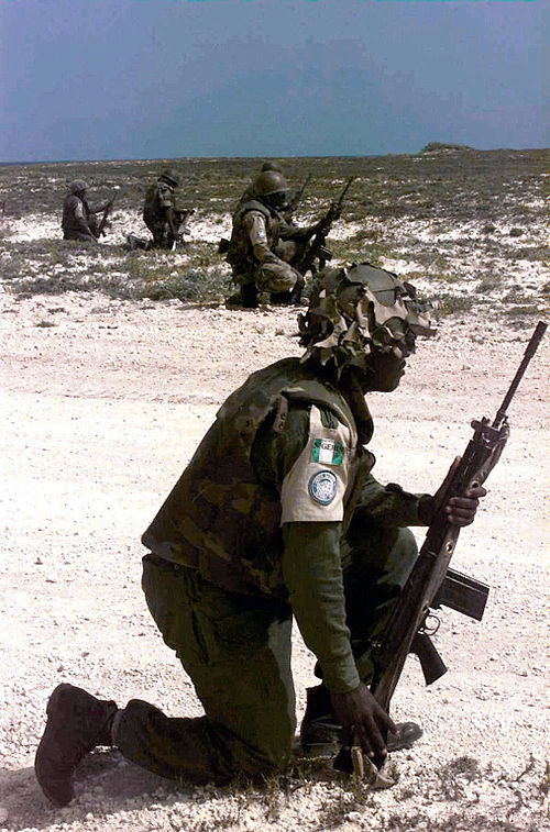 Nigerian soldiers in Somalia, 1993