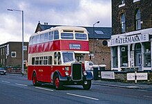 Preserved Bristol K5G ECW in Cheetham Hill Road, Manchester North Western Bristol K5G.jpg